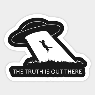 The truth is out there - Cat Sticker